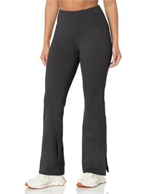 Danskin Slit Flare Yoga Pants Polyester Spandex High Rise Slim Fit